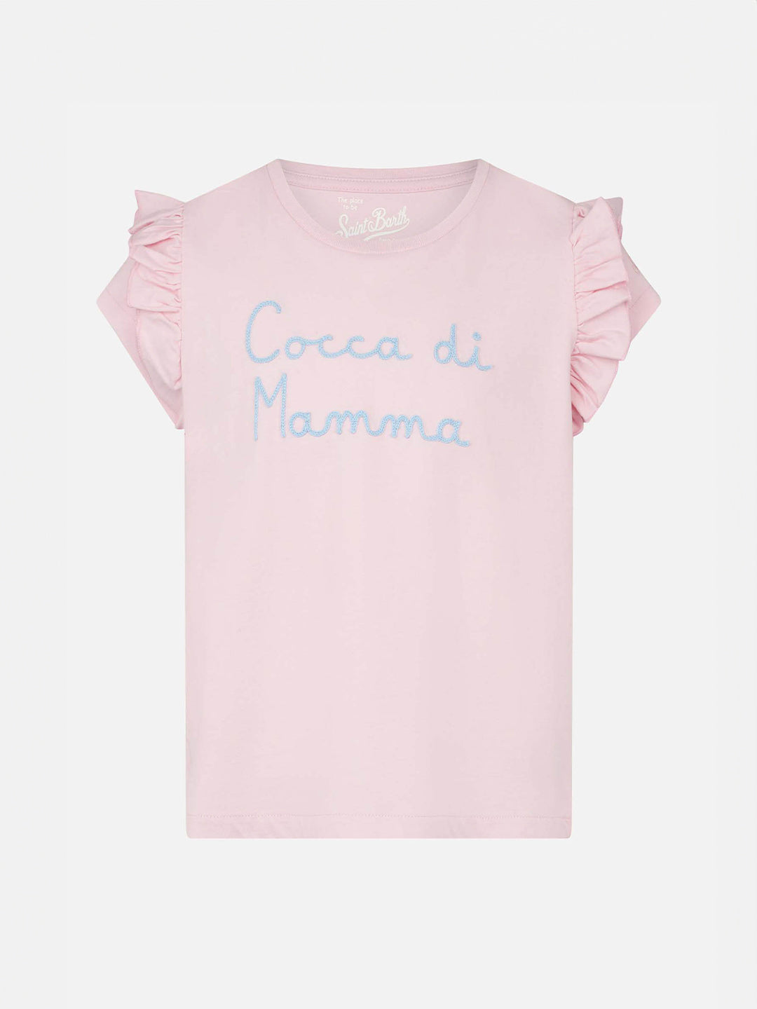 Girl t-shirt with Cocca di mamma embroidery - MC2 Saint Barth