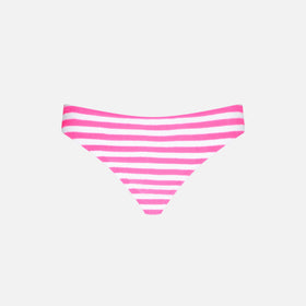 Girl swim briefs with pink and white stripes - MC2 Saint Barth