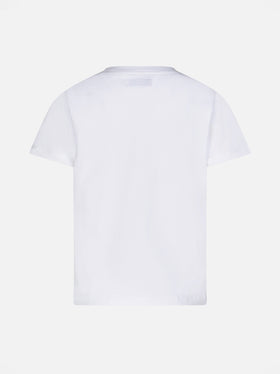 Girl t-shirt with I love St. Barth embroidery - MC2 Saint Barth