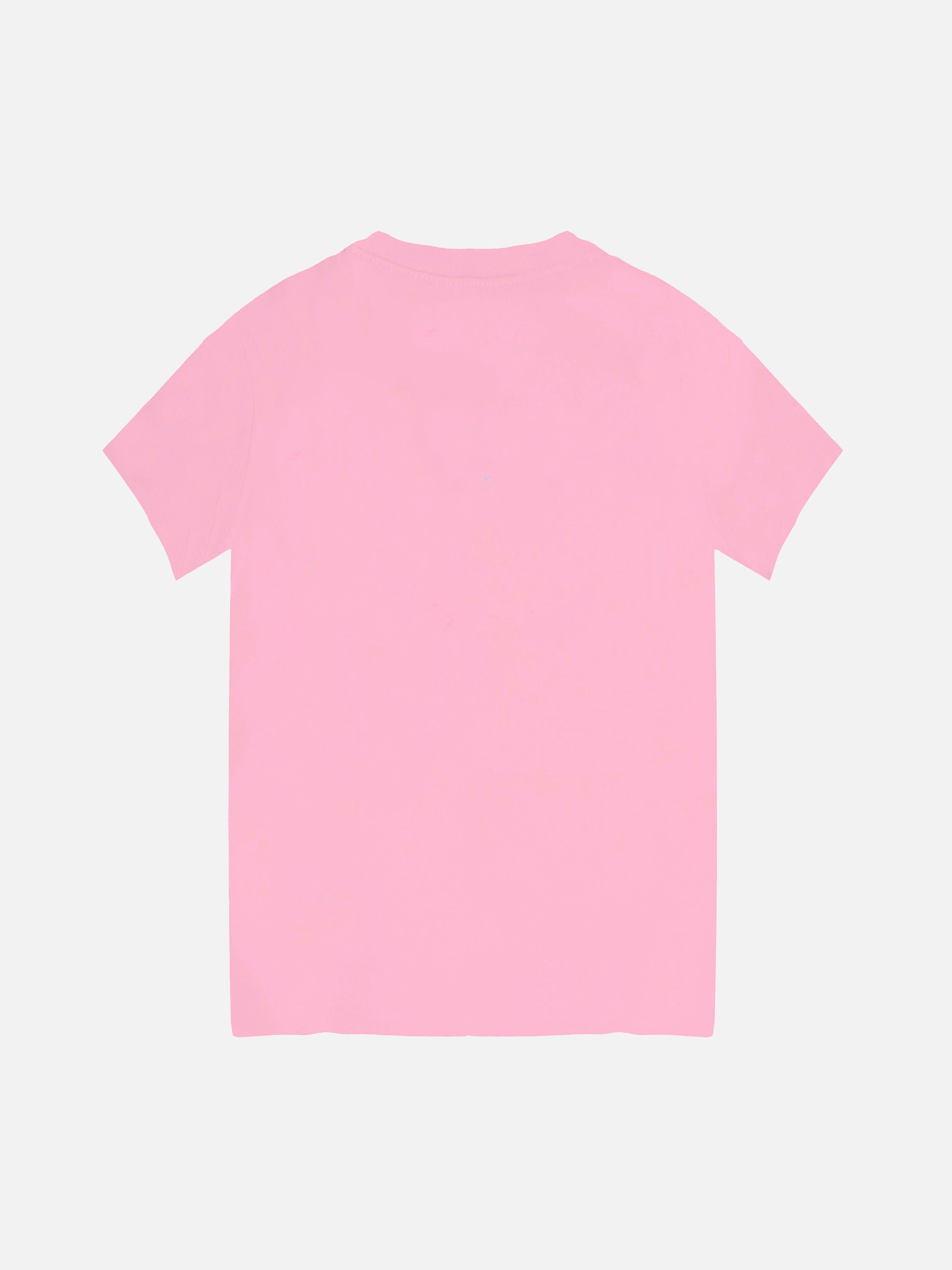 Pink t-shirt girl s with embroided writing - MC2 Saint Barth