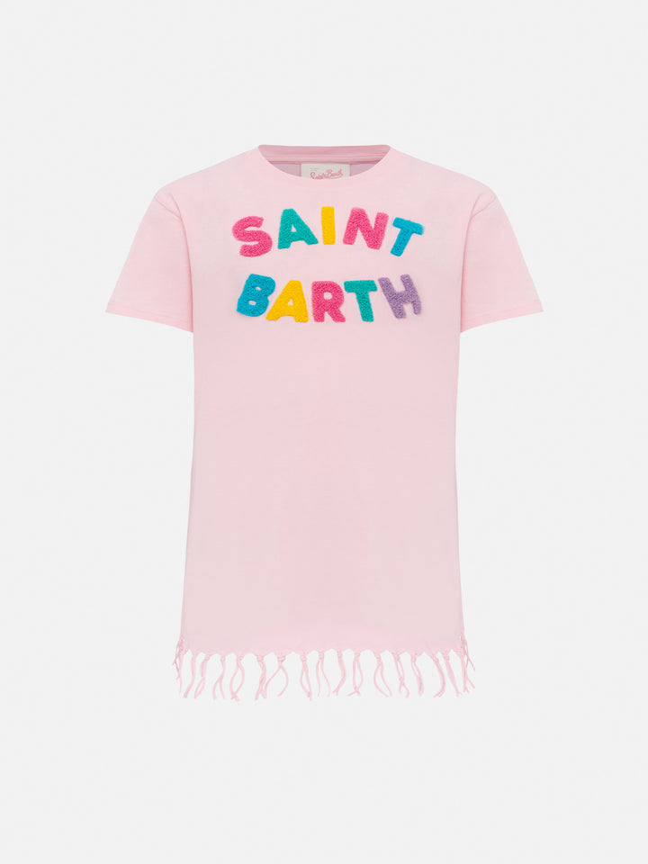 Abbey dress with fringes and terry patch - MC2 Saint Barth