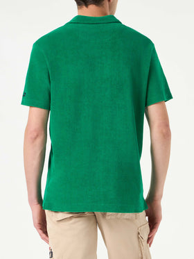 Man green terry polo - MC2 Saint Barth
