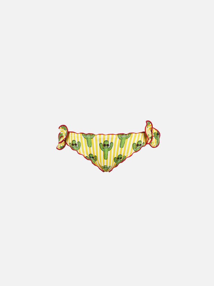 Happy cactus print girl swim briefs - MC2 Saint Barth