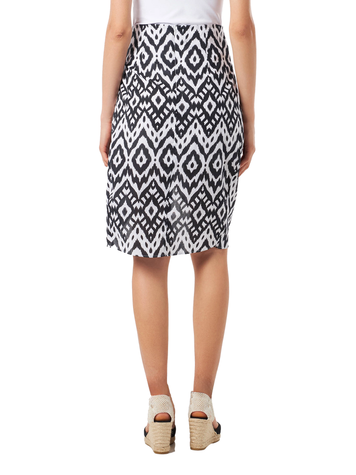 Woman midi skirt Amanda with ikat print - MC2 Saint Barth