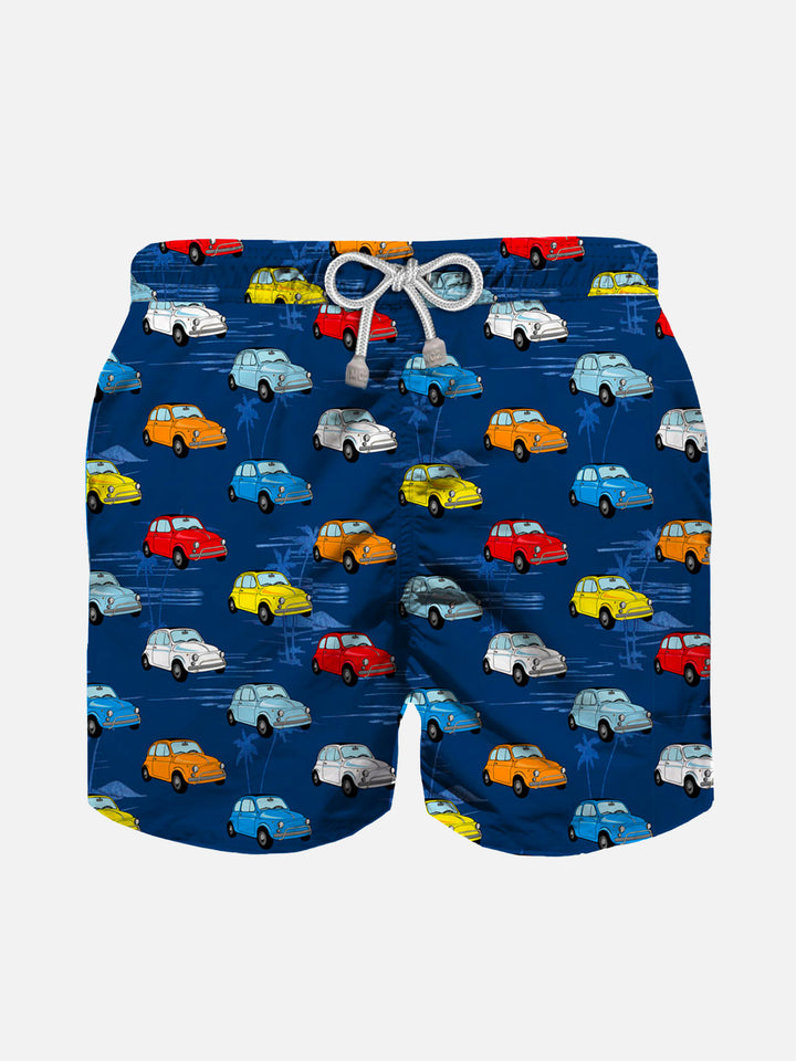 Multicolor cars print boy swim shorts - MC2 Saint Barth