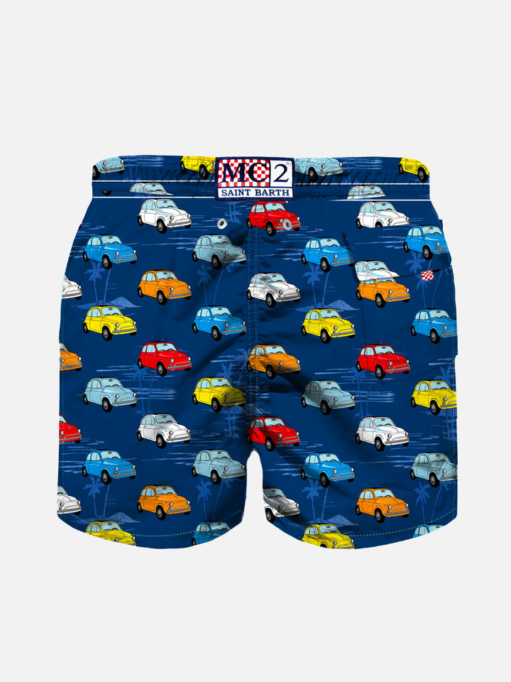 Multicolor cars print boy swim shorts - MC2 Saint Barth
