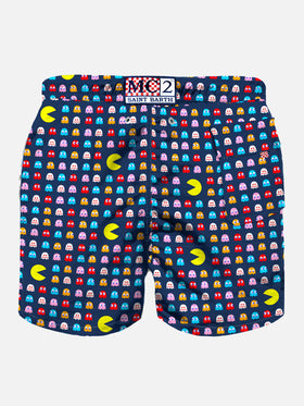 Pac-Man© print light fabric swim shorts | Pac-Man© Special Edition - MC2 Saint Barth