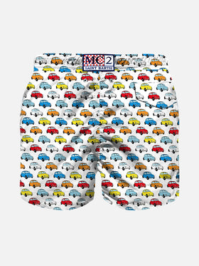 Boy swim shorts with Fiat 500 car print | FIAT© 500 Special Edition - MC2 Saint Barth