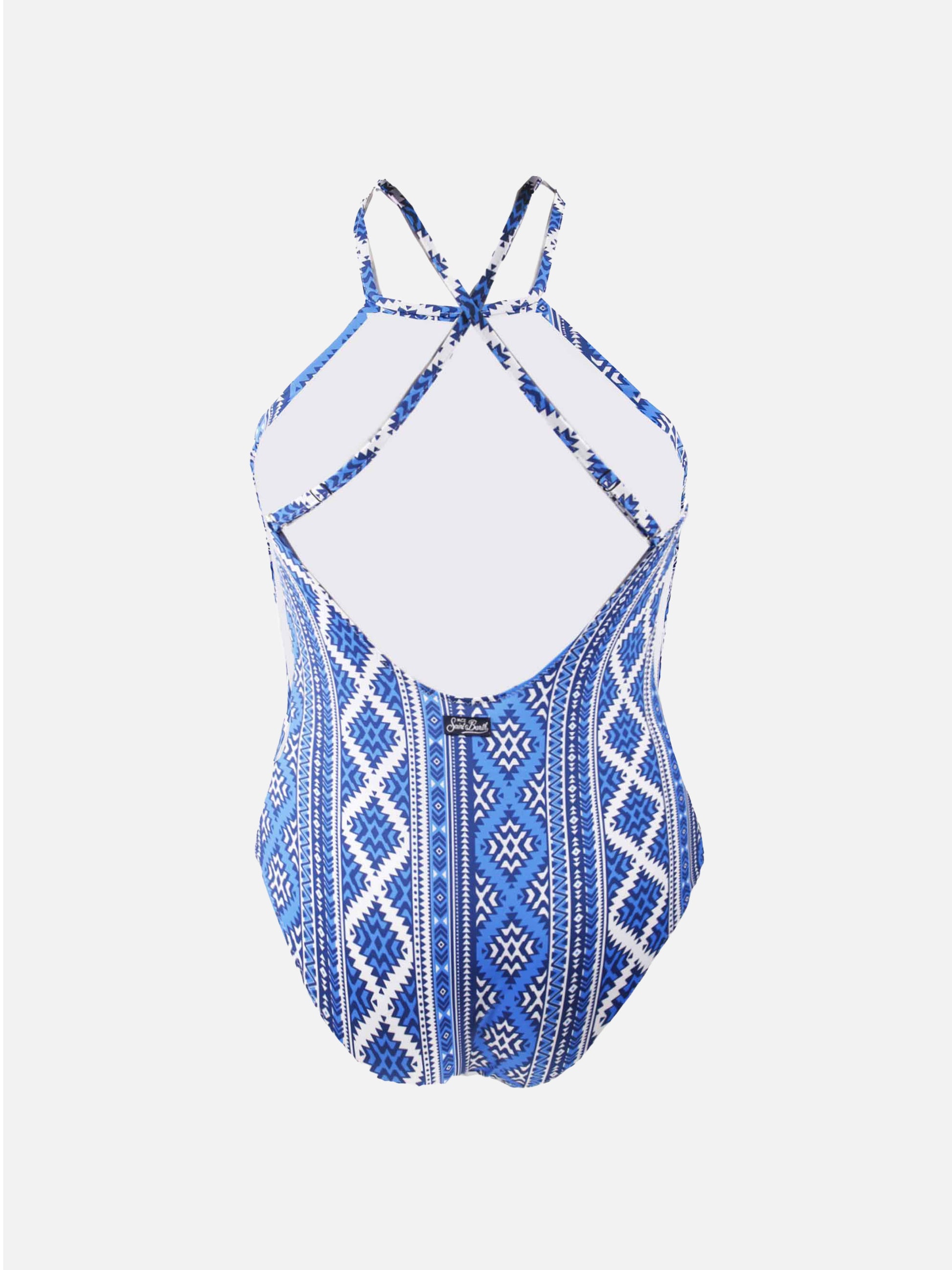 Geometric print one piece swimsuit - MC2 Saint Barth
