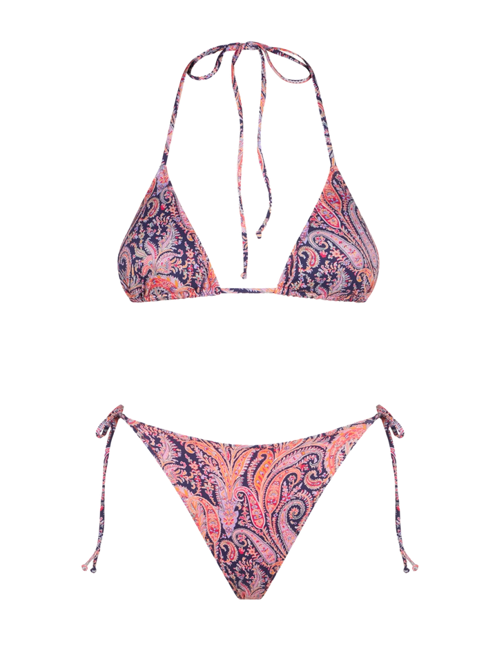 Woman triangle bikini with Liberty flower print | Made with Liberty fabrics - MC2 Saint Barth