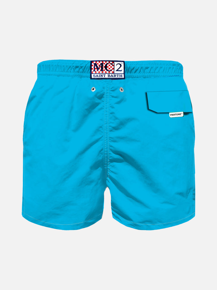 Boy light blue swim shorts | PANTONE® SPECIAL EDITION - MC2 Saint Barth