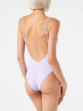Lilac one piece swimsuit - MC2 Saint Barth