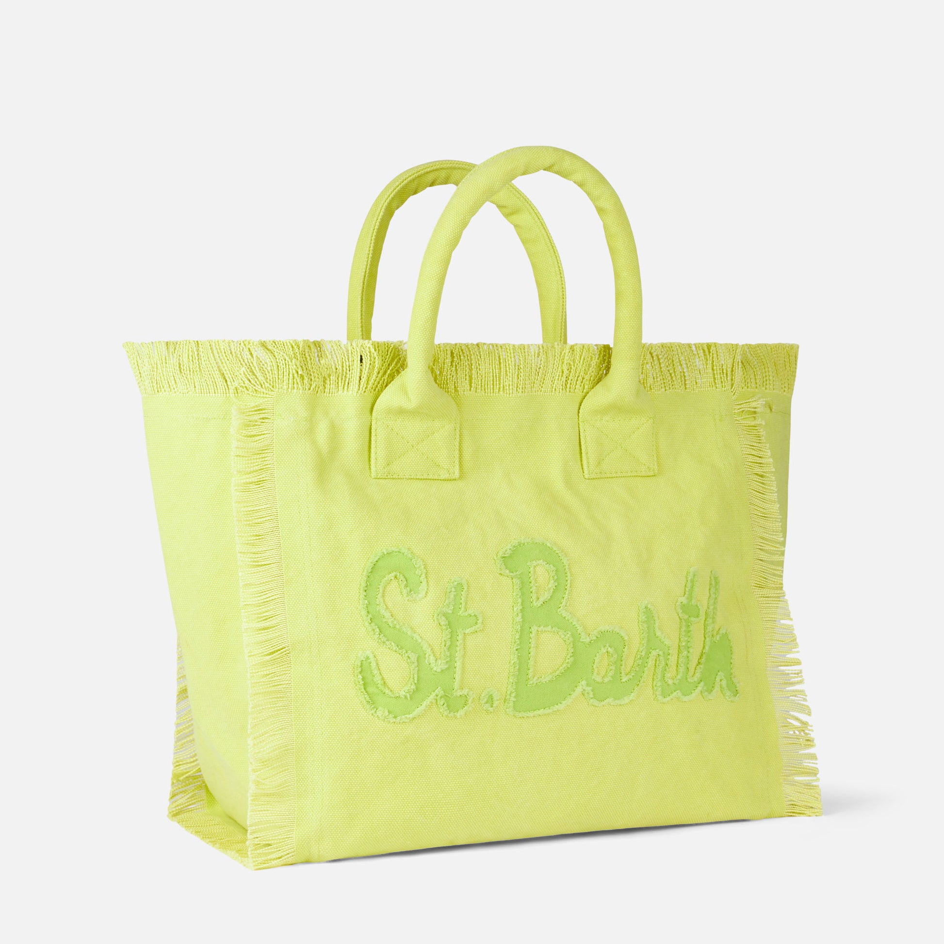 Vanity light green canvas shoulder bag - MC2 Saint Barth