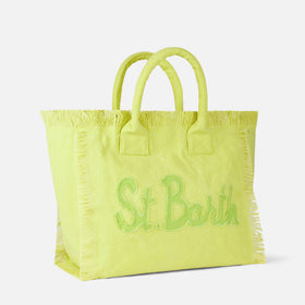Vanity light green canvas shoulder bag - MC2 Saint Barth