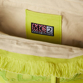 Vanity light green canvas shoulder bag - MC2 Saint Barth