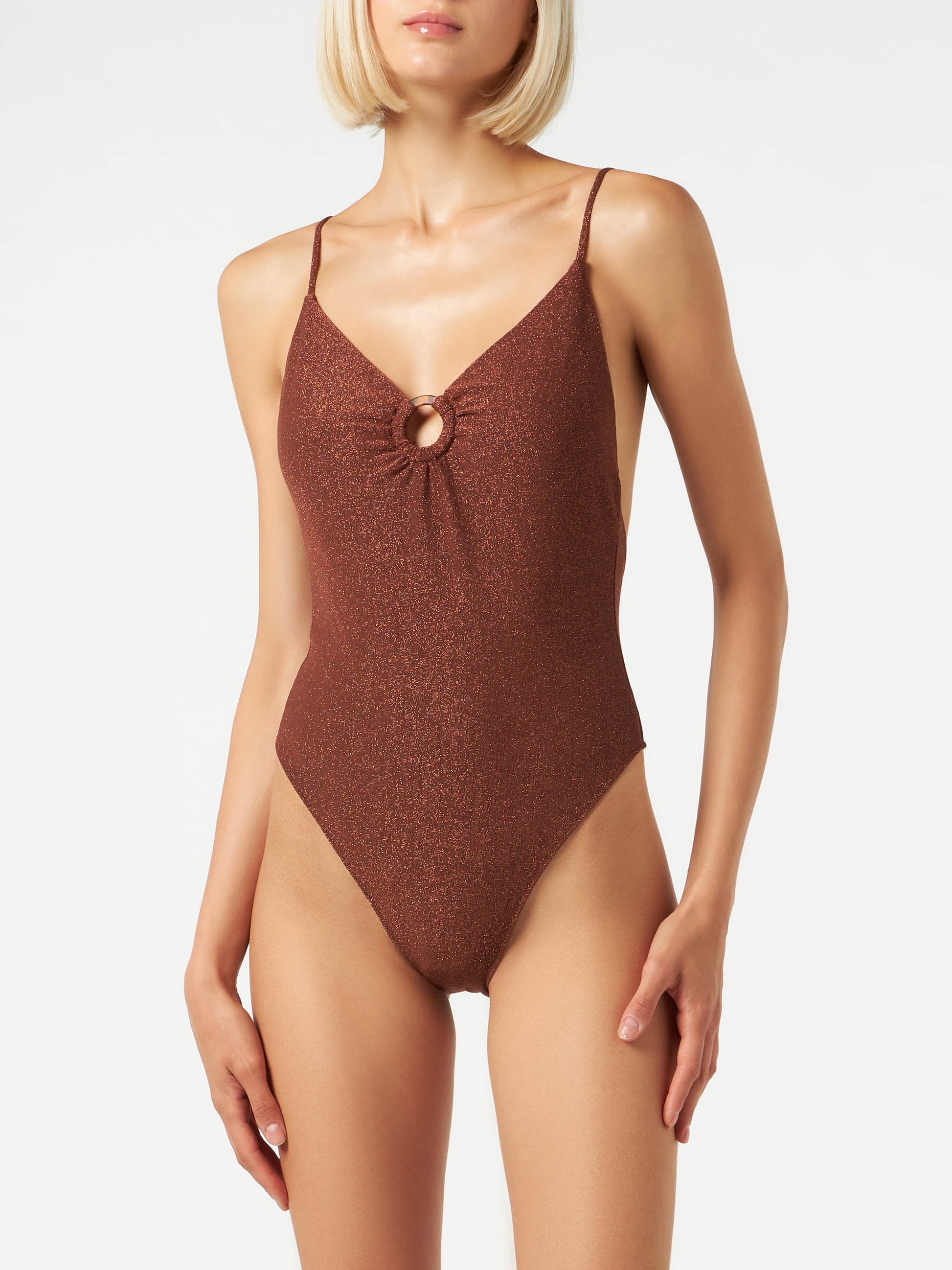 Lurex one piece whit loop - MC2 Saint Barth