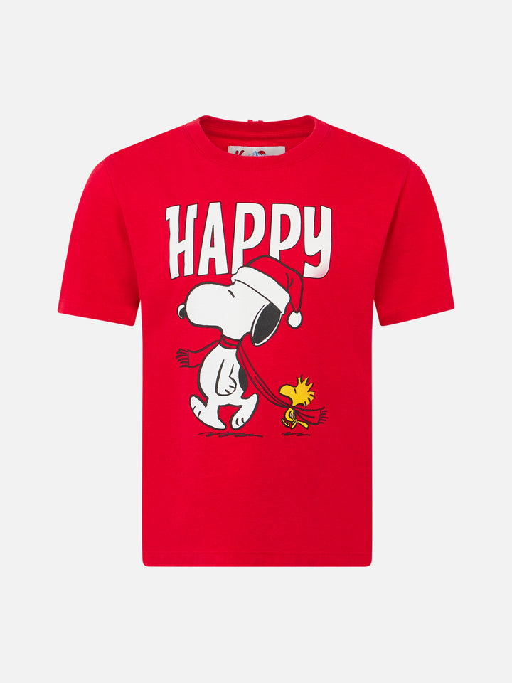 Boy heavy cotton t-shirt with Snoopy print | SNOOPY PEANUTS™ SPECIAL EDITION - MC2 Saint Barth