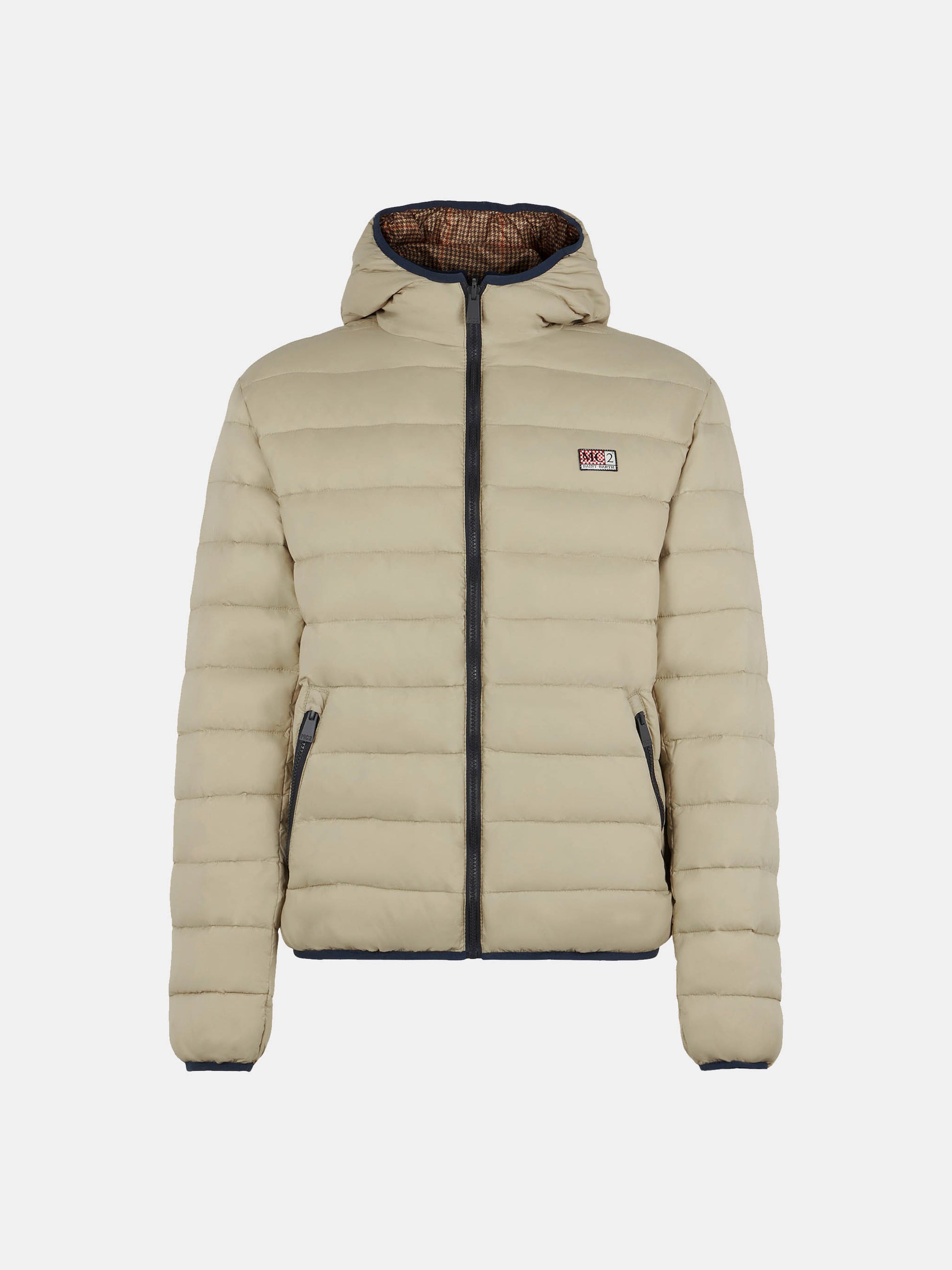 Man double face beige down jacket Courchevel - MC2 Saint Barth