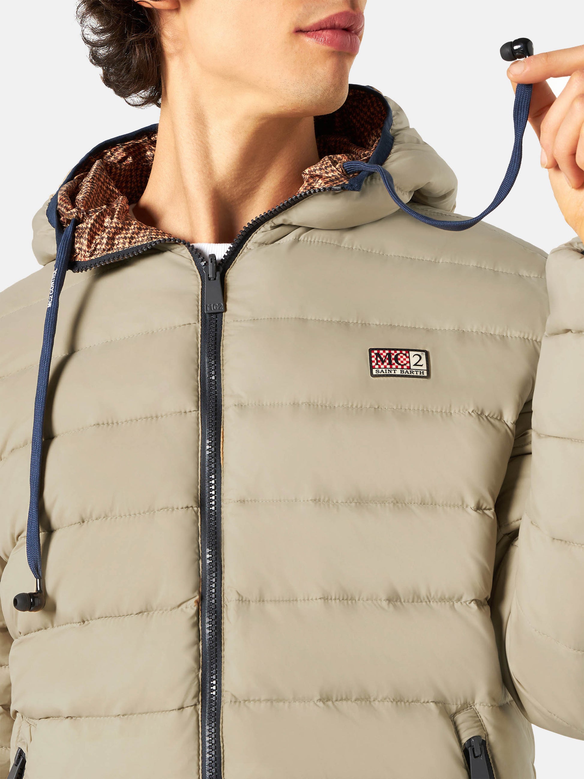 Man double face beige down jacket Courchevel - MC2 Saint Barth