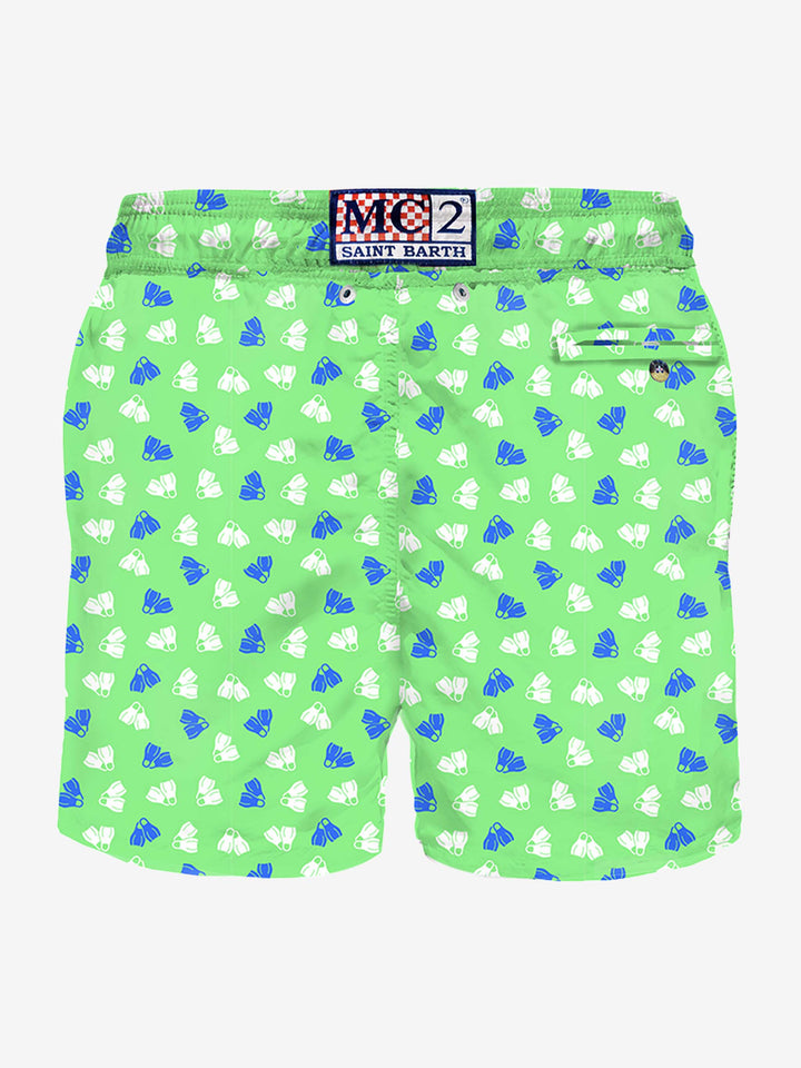 Man swim shorts fins micro print - MC2 Saint Barth