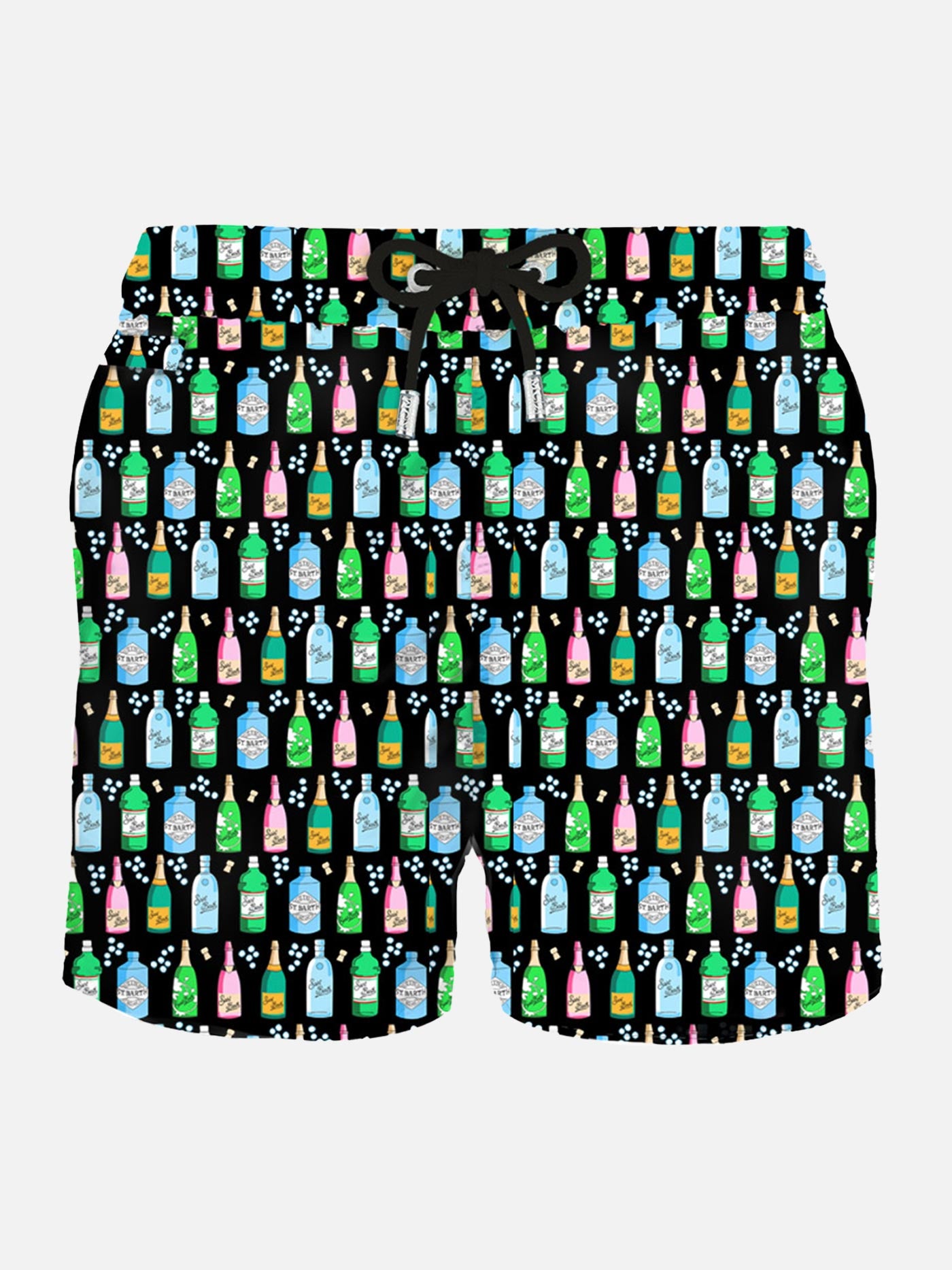 Man light fabric swim shorts with bollicine print - MC2 Saint Barth