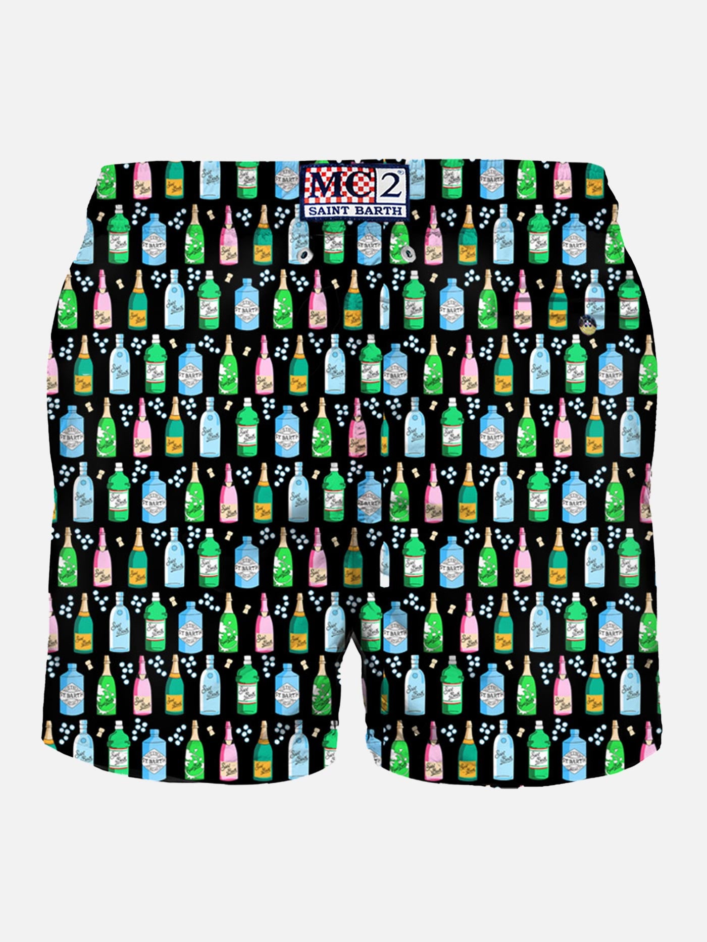 Man light fabric swim shorts with bollicine print - MC2 Saint Barth