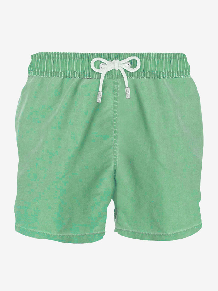Acid green delavè man swim shorts - MC2 Saint Barth
