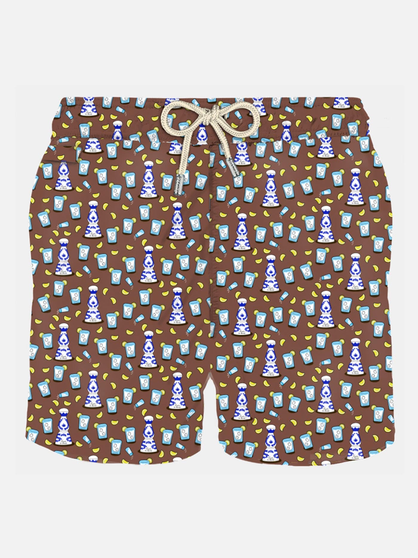 Man light fabric swim shorts with tequila print - MC2 Saint Barth