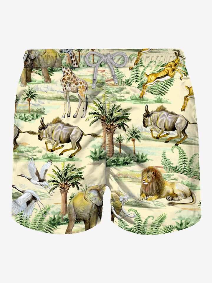 Man classic swim shorts wild life print - MC2 Saint Barth