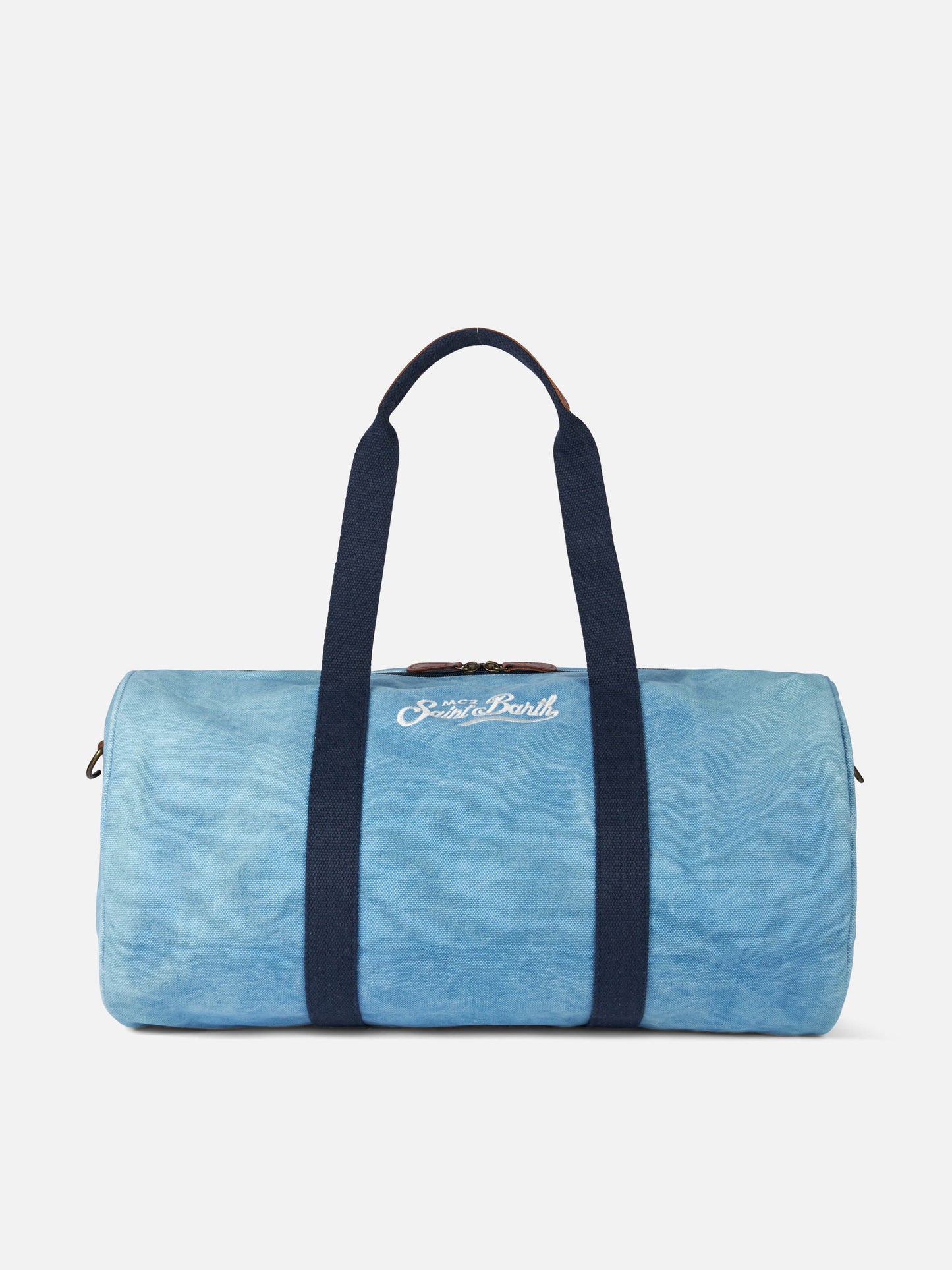 Borsone da viaggio Jetleg Round in denim