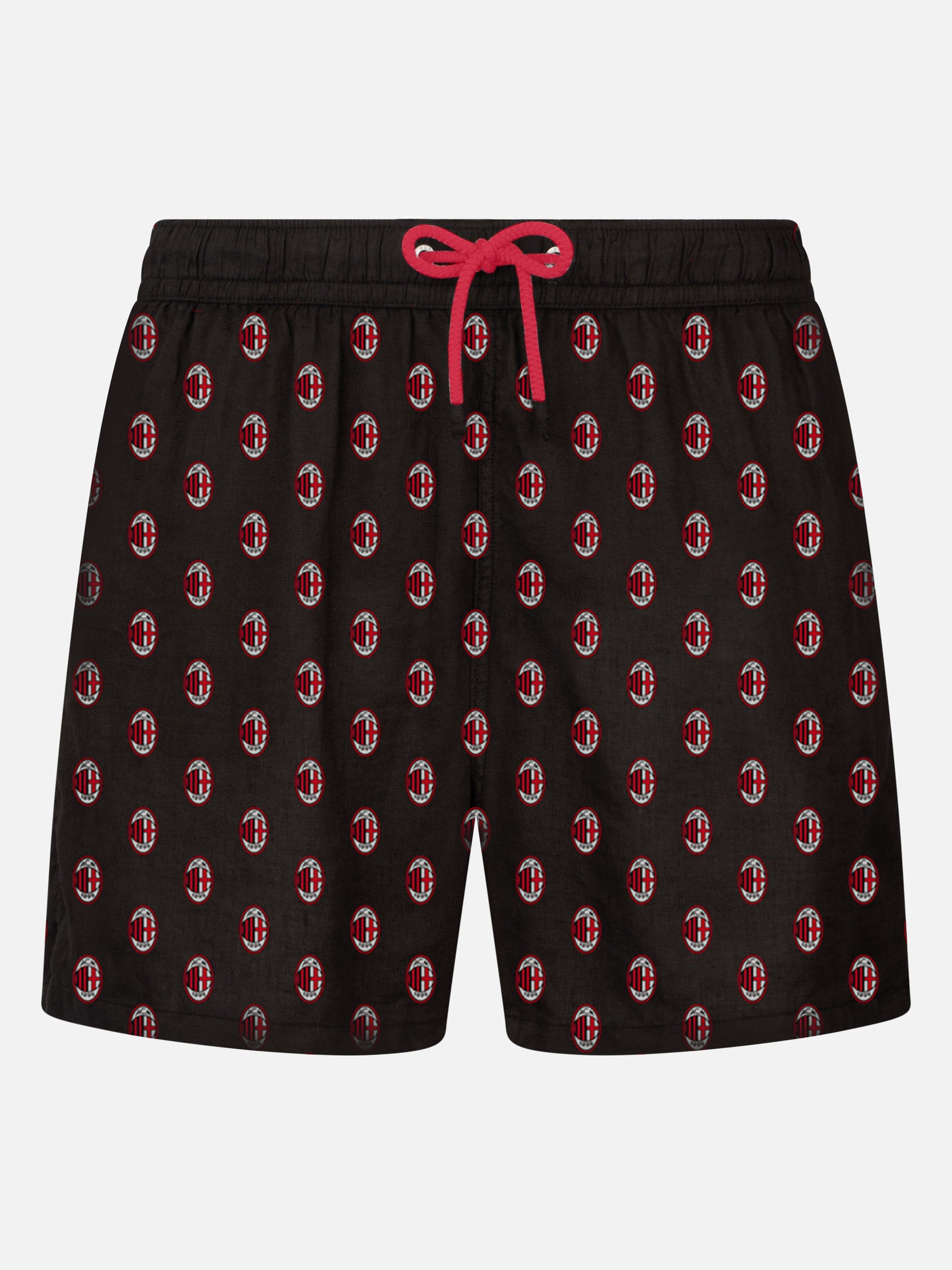 Man light fabric swim shorts with Milan print | MILAN SPECIAL EDITION - MC2 Saint Barth