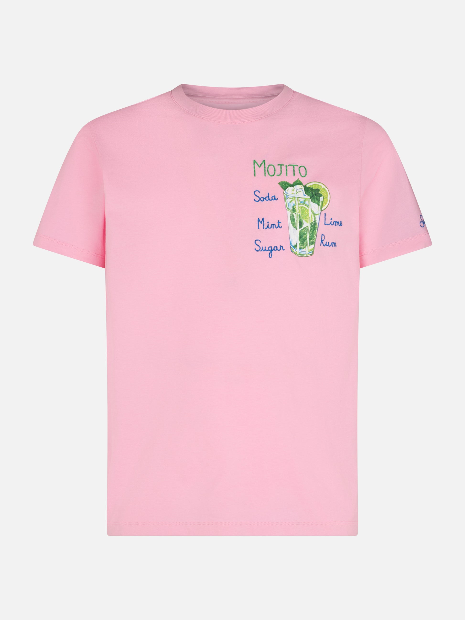 Man cotton t-shirt with Mojito print - MC2 Saint Barth