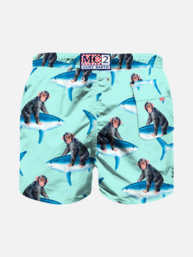 Monkey riding boy swim shorts - MC2 Saint Barth