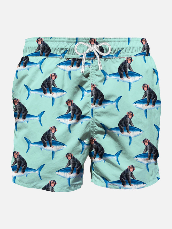 Monkey riding mid-length swim shorts - MC2 Saint Barth