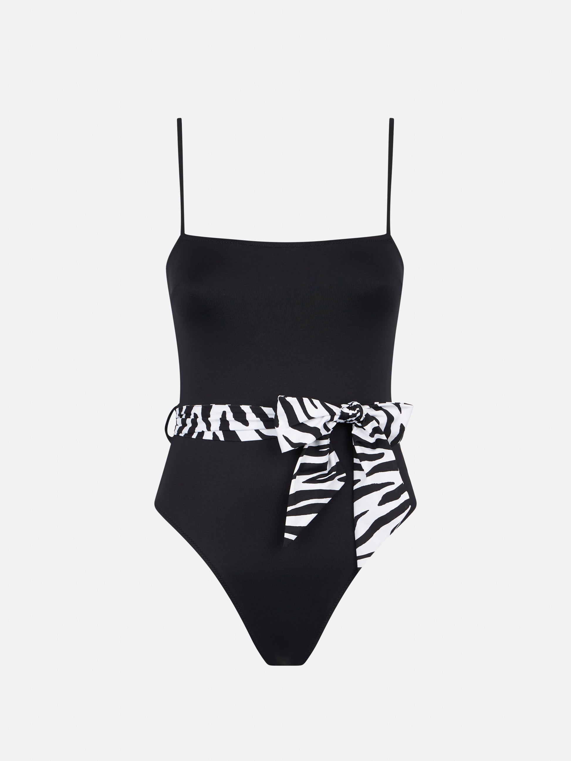Zebra sash black one piece or body - MC2 Saint Barth