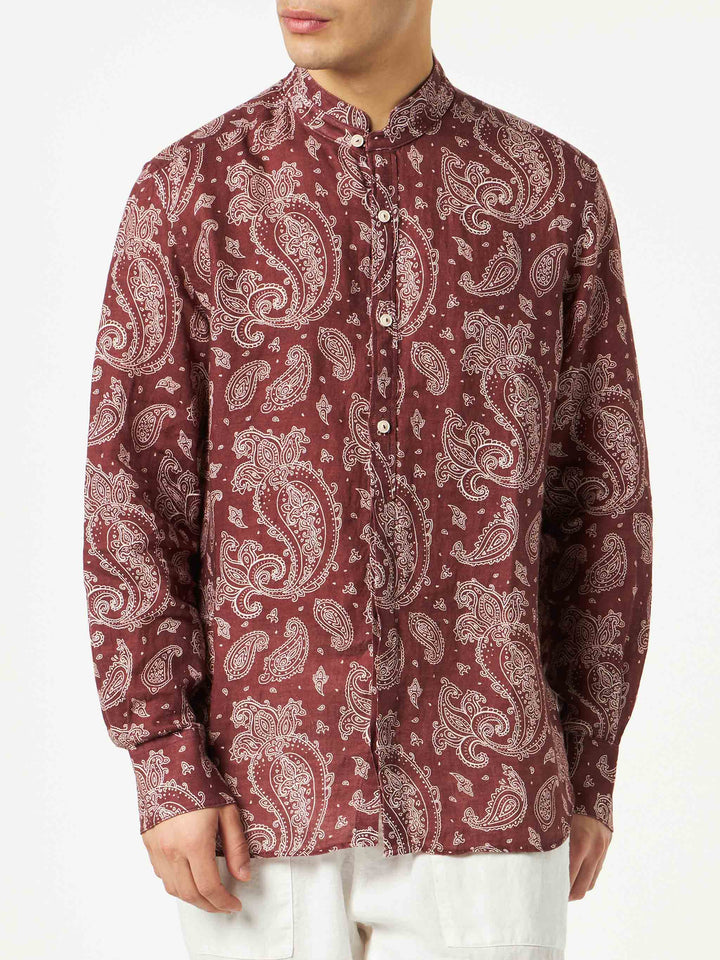 Man shirt with paisley print - MC2 Saint Barth