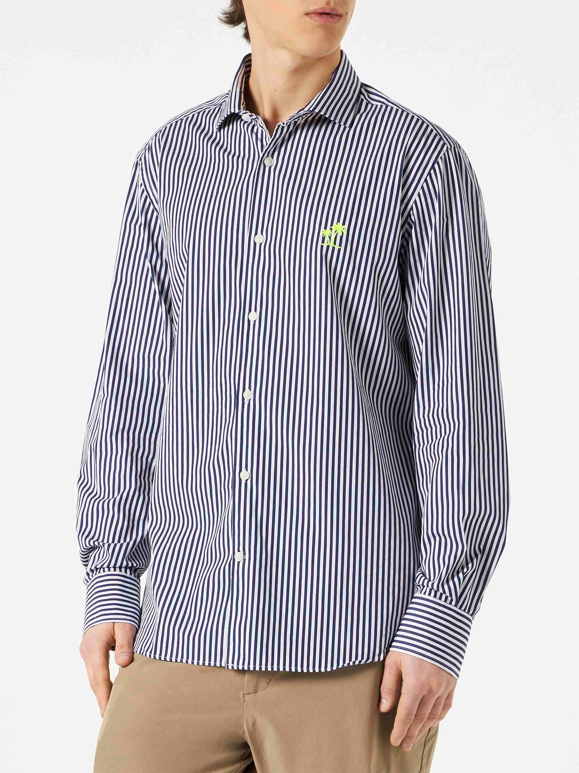 Man striped cotton Pamplona shirt - MC2 Saint Barth