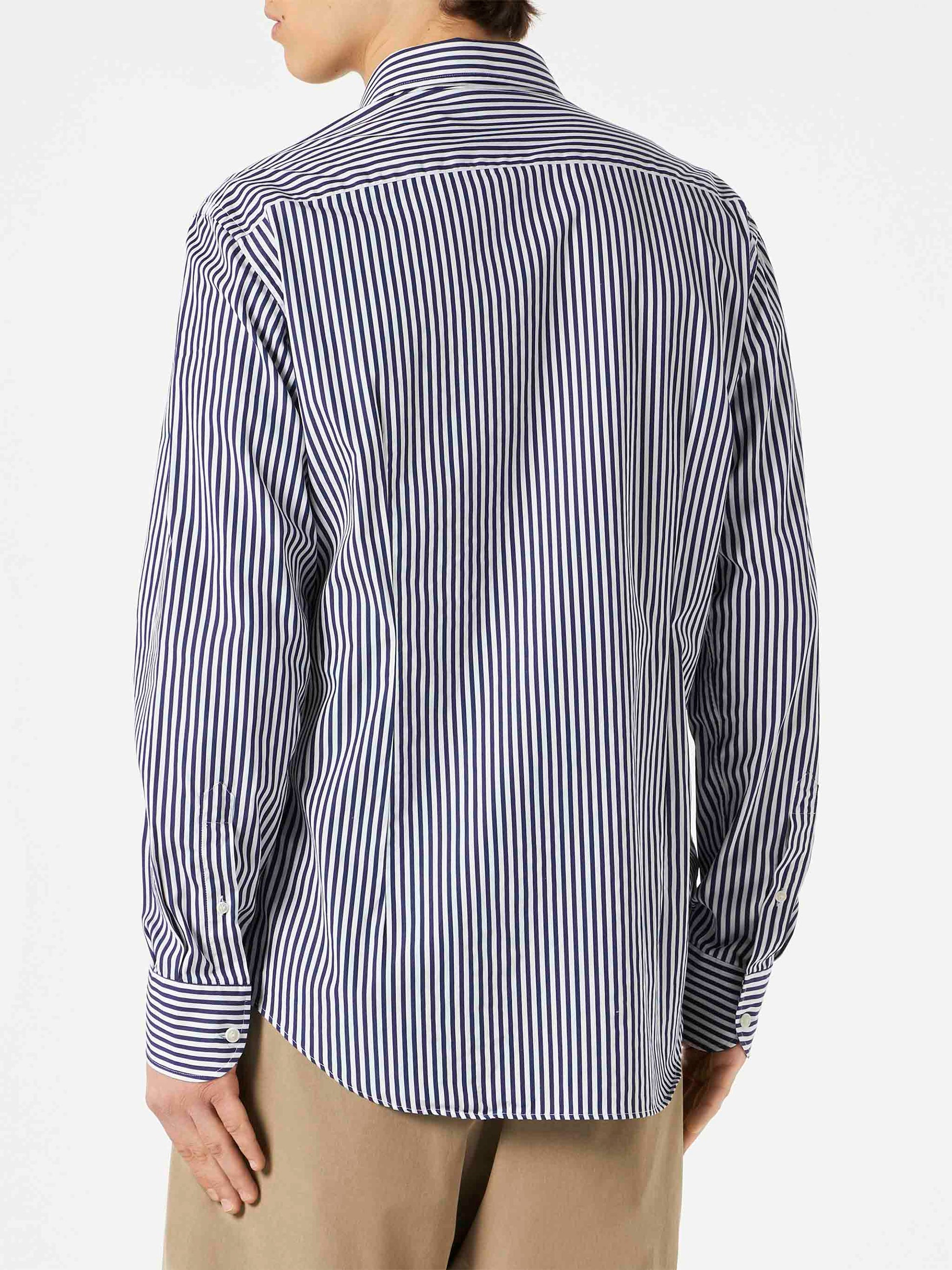 Man striped cotton Pamplona shirt - MC2 Saint Barth