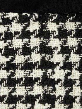Woman wooly skirt with pied de poule print - MC2 Saint Barth