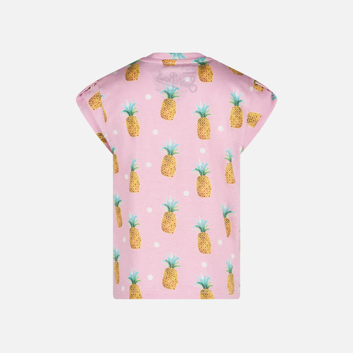 Girll t-shirt with pineapple print - MC2 Saint Barth