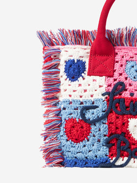 Colette handbag with crochet heart patches - MC2 Saint Barth