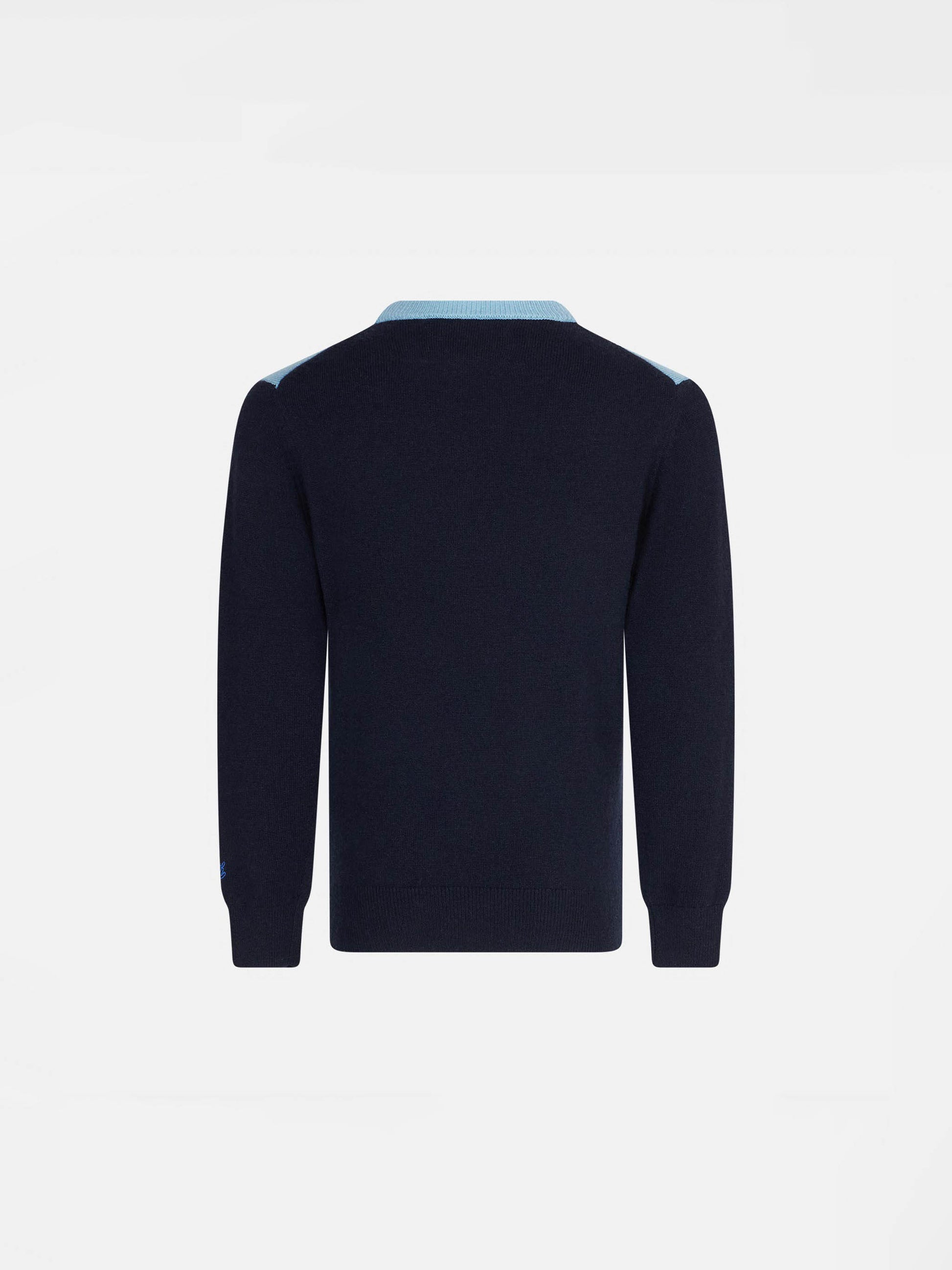 Boy sweater with mountains jacquard - MC2 Saint Barth