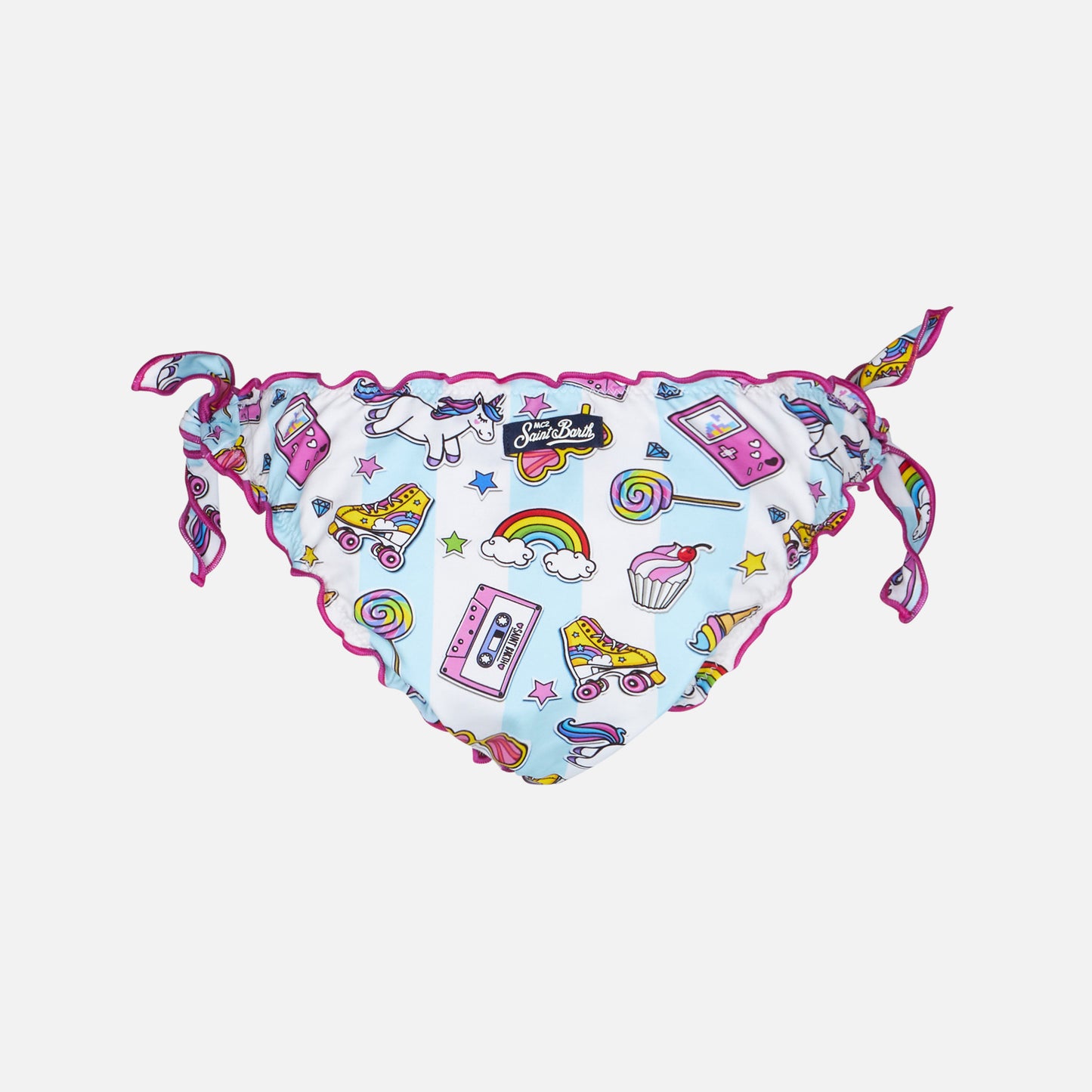 Pop designs print girl swim briefs - MC2 Saint Barth