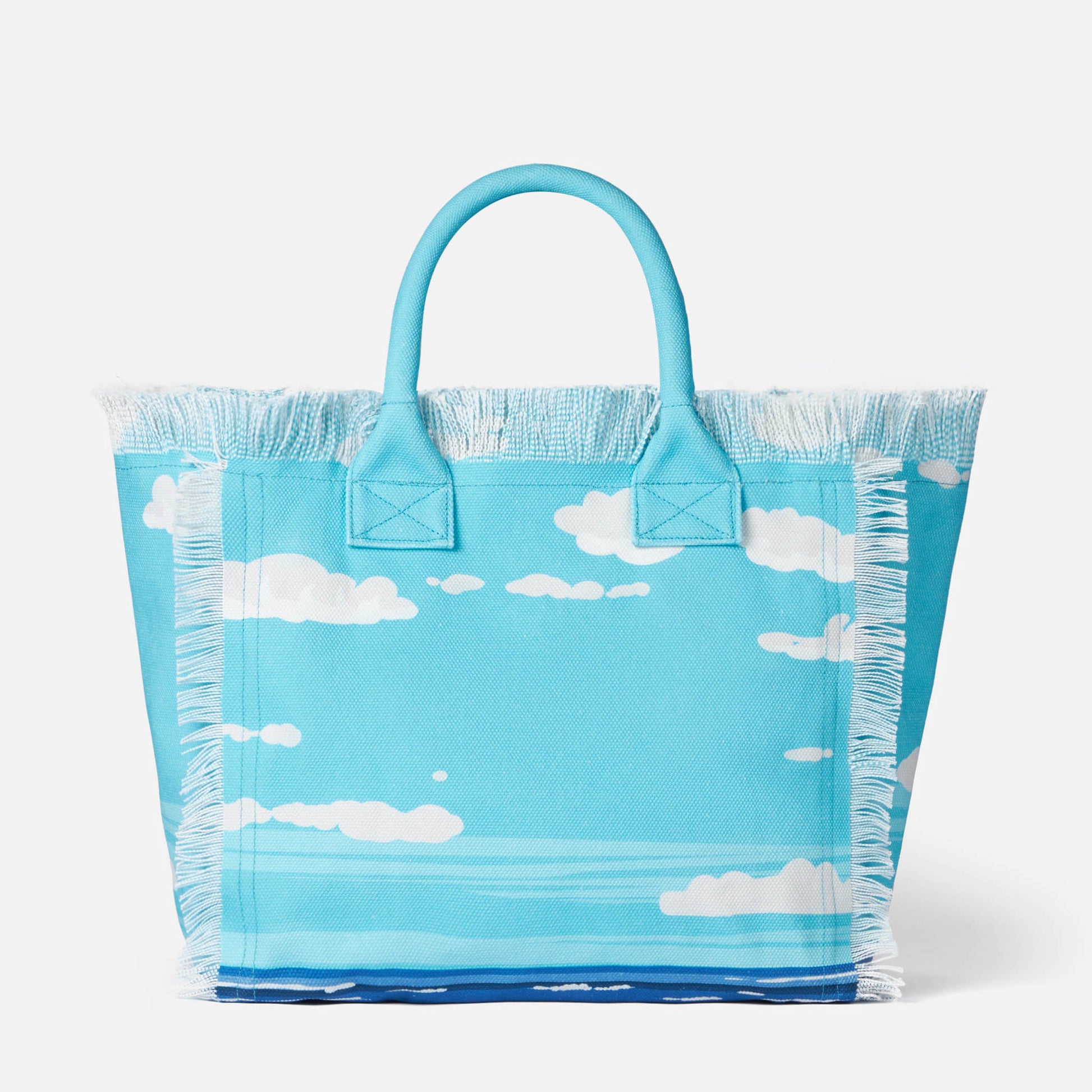 Vanity canvas shoulder bag with Porto Cervo print - MC2 Saint Barth