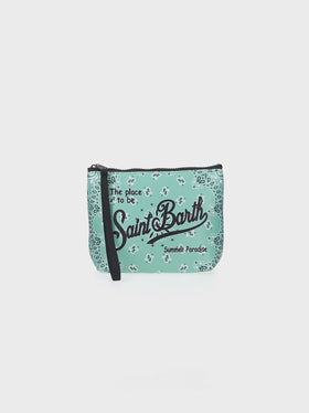 Aline Scuba-Pochette mit Bandana-Print