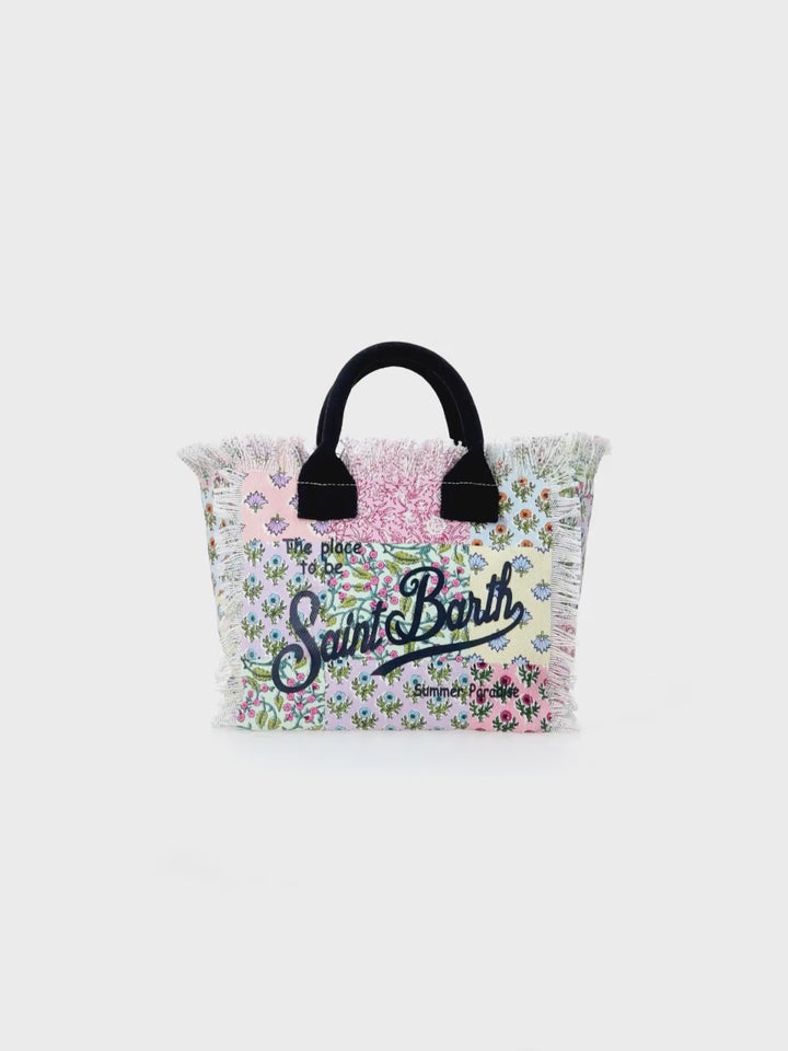 Flower cotton canvas Colette handbag