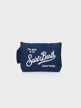 Aline L Pochette in Denim-Optik