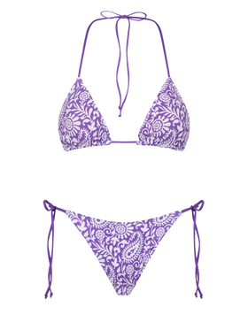 Woman triangle bikini with paisley print - MC2 Saint Barth