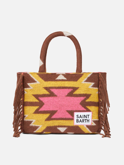 Colette blanket handbag with ethnic print - MC2 Saint Barth