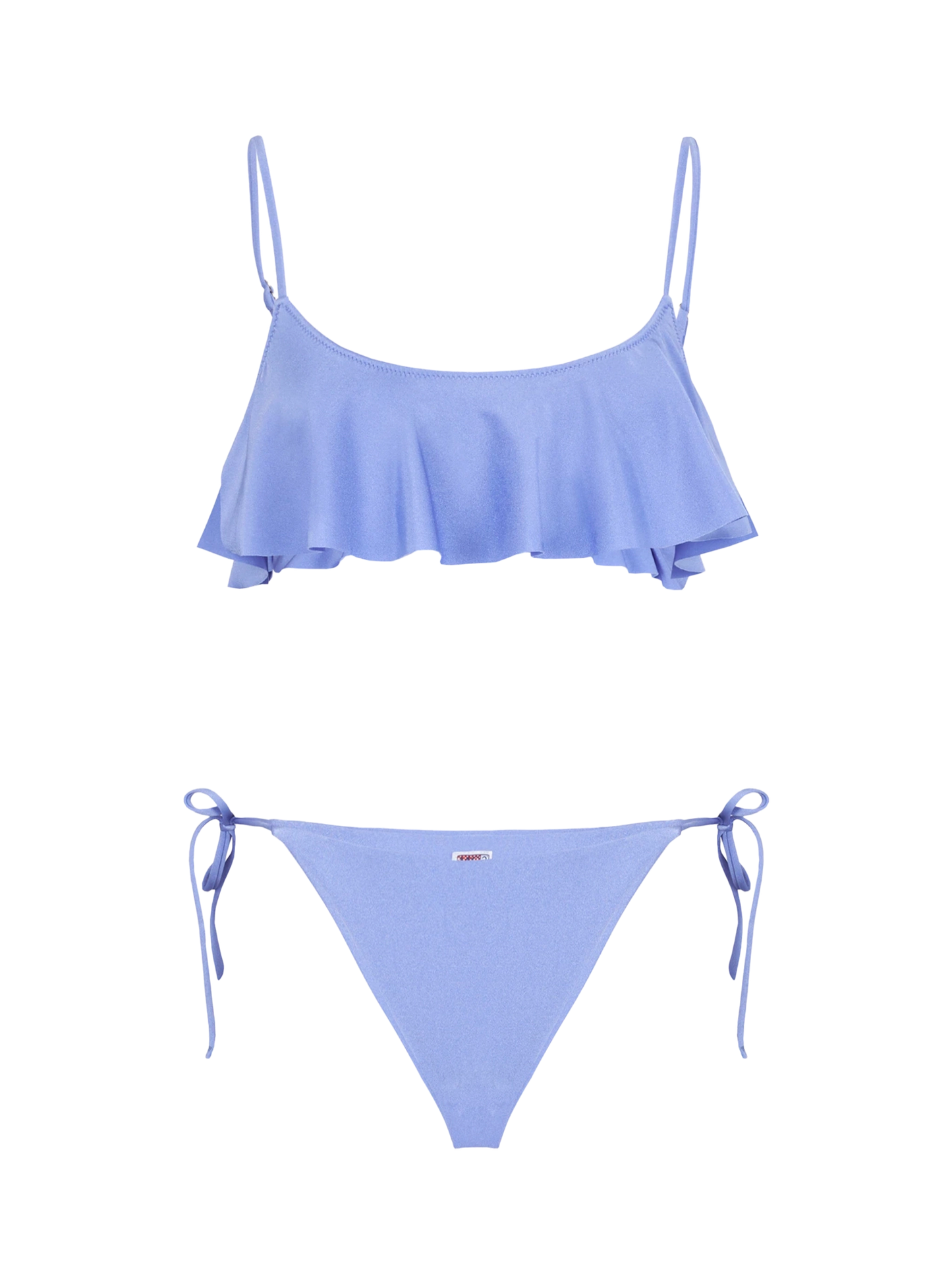 Woman lilac bralette bikini with volant - MC2 Saint Barth